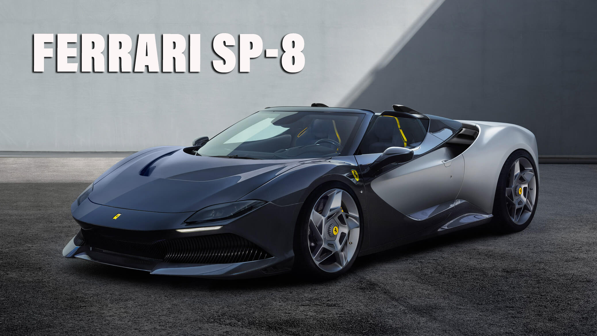 Ferrari SP-8 One-Off — родстер без крыши с задними фонарями Roma