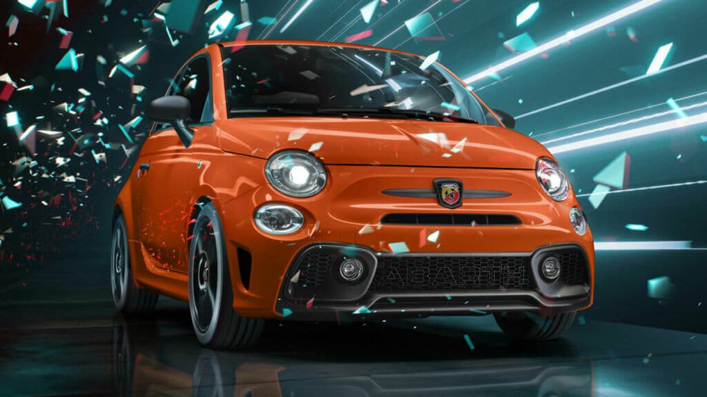 Fiat 695 Competizione 2023 рассылает модель внутреннего сгорания