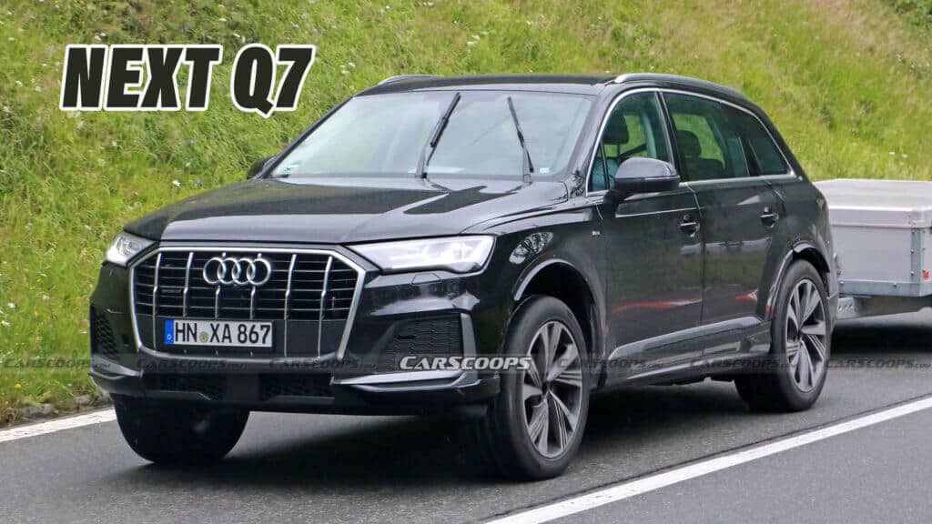 Audi Mule демонстрирует более широкую колею следующего Q7 и систему охлаждения ДВС