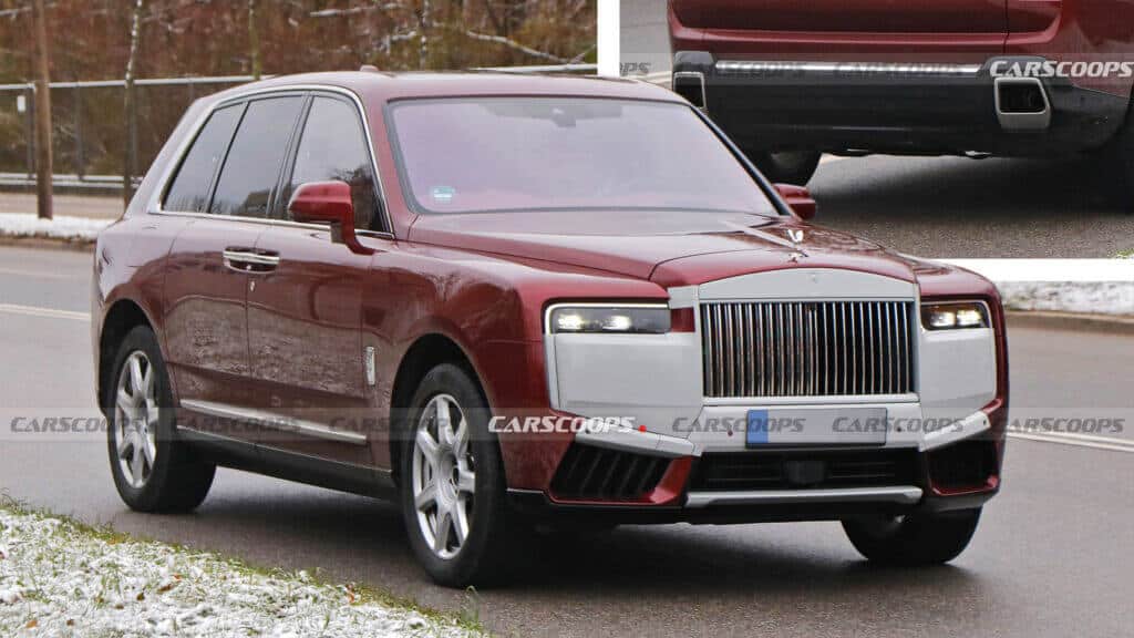 Rolls-Royce Cullinan замечен с новым лицом и увеличенными выхлопными патрубками