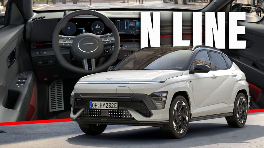 Hyundai Kona Electric N Line имеет N-образный внешний вид, но не имеет дополнительной мощности