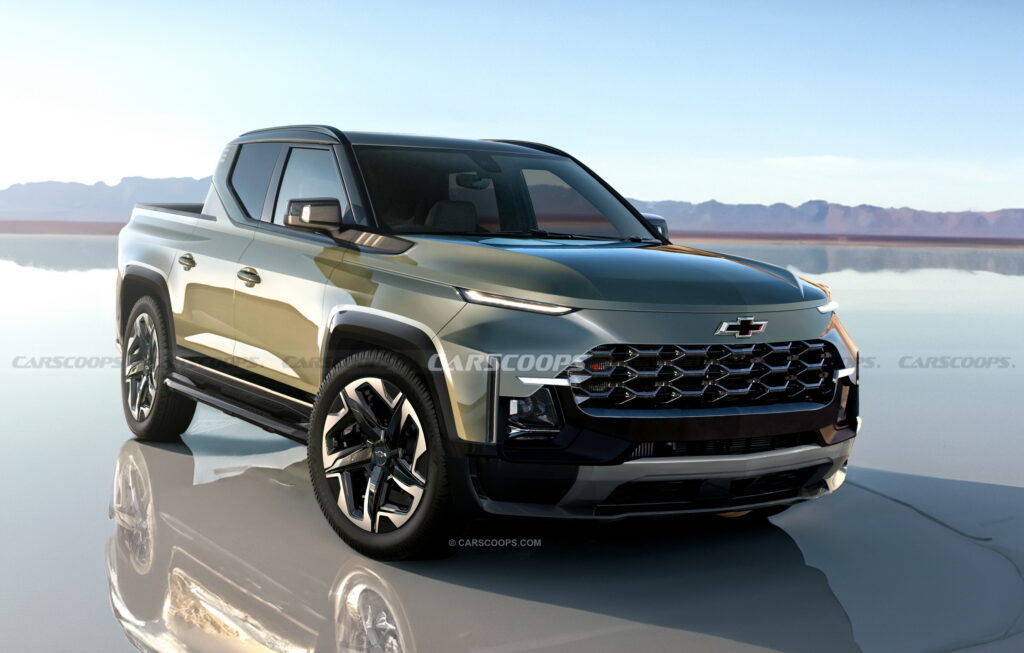  Компактный пикап Chevy 2026: как может выглядеть конкурент Ford Maverick от GM