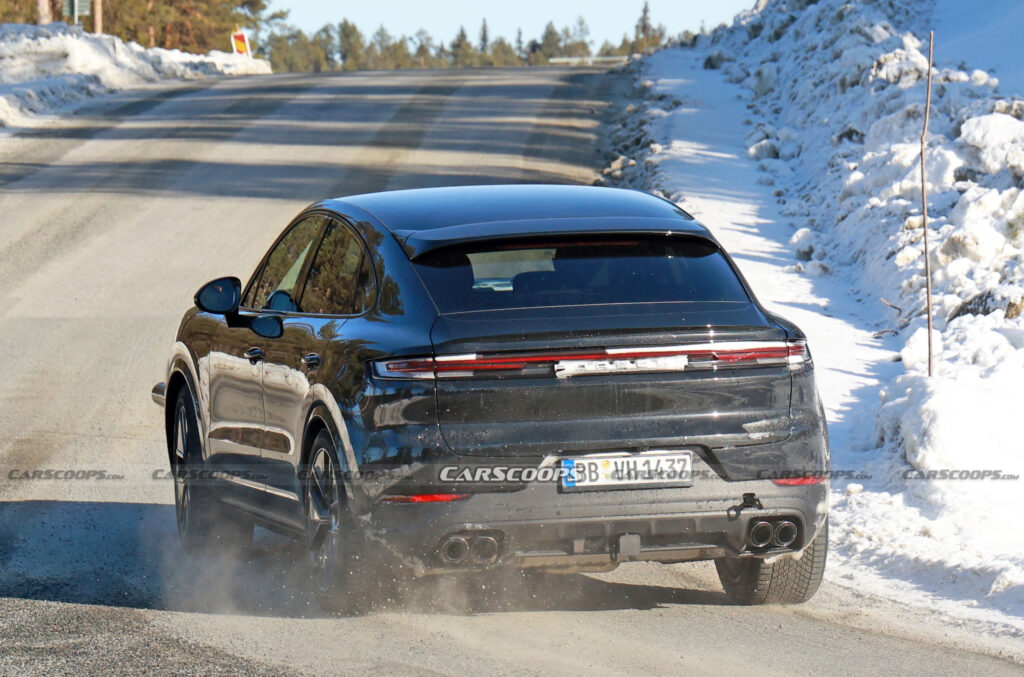  Что Porsche тестирует с этим Cayenne с двигателем ICE?