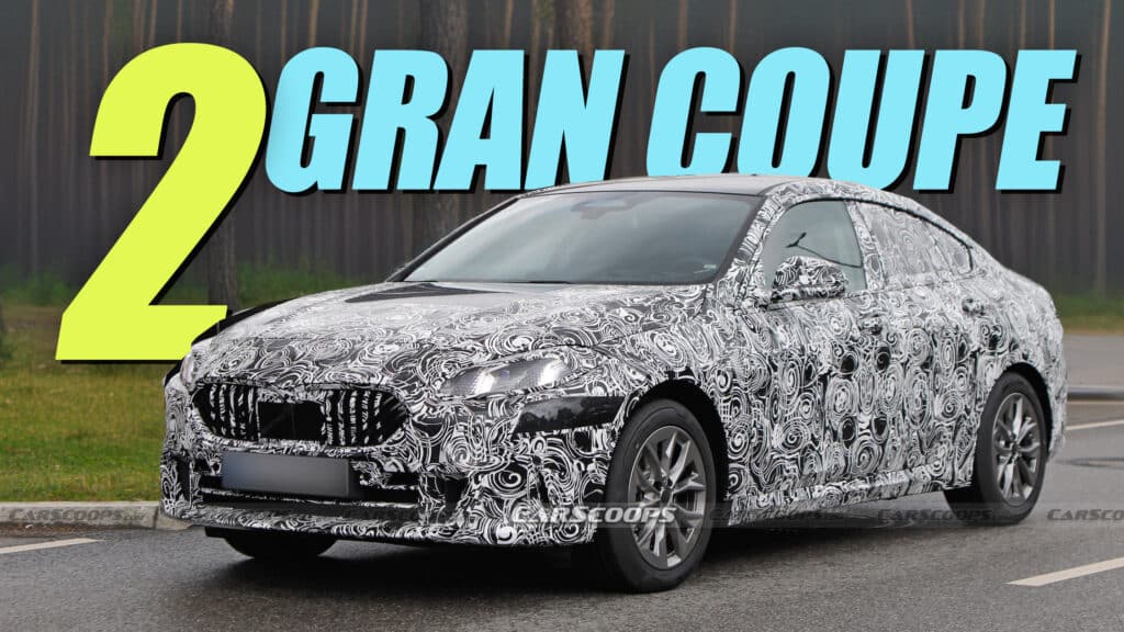 BMW 2-Series Gran Coupe 2025 года выпуска избавляется от камуфляжа и демонстрирует спорные планки радиаторной решетки