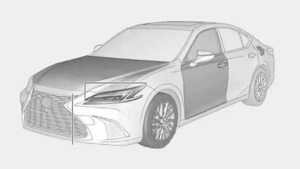  Lexus ES 2026: просочившиеся фотографии демонстрируют тонкий рестайлинг